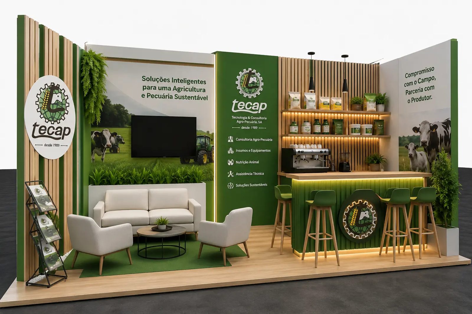 Stand corporativo construído pela FACIM Exhibition Stands