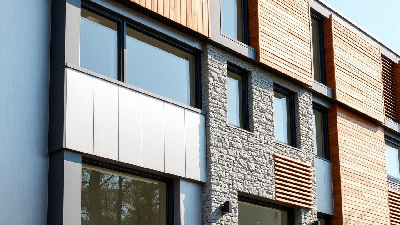 Revestimentos arquitectónicos (ACM, pedra, madeira) — FACIM Moçambique